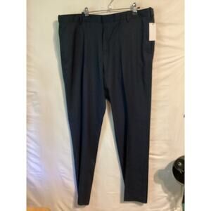 1019 NWT Perry Ellis Portfolio Expandable Gripper Waistband Dark Sapphire 38x32